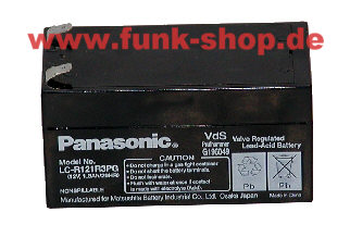 Panasonic Blei-Gel-Akku 12V 1,3AH (20h)